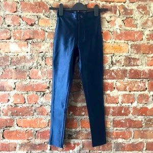 American Apparel Navy Stretch Disco Pants